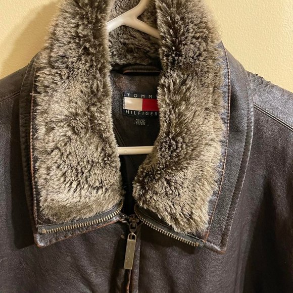 Tommy Hilfiger Leather and FUR jacket - Picture 2 of 5